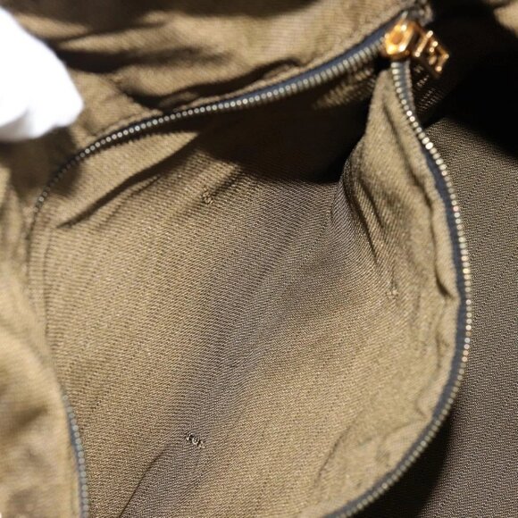 FENDI Zucca Canvas Vanity Bag Black Brown Auth 144277 - Picture 13 of 16